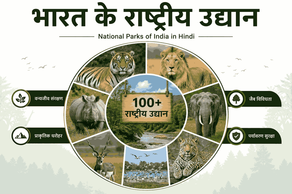 भारत के राष्ट्रीय उद्यान 2026 – National Parks of India in Hindi