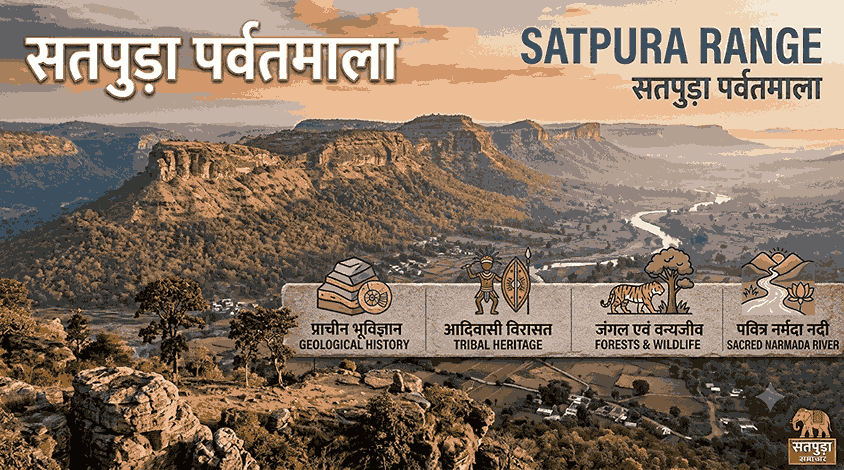सतपुड़ा पर्वतमाला (Satpura Range) भारतीय भूगोल नोट्स – सतपुड़ा का विस्तार, धूपगढ़, पचमढ़ी, महादेव एवं मैकाल पर्वत, प्रमुख नदियाँ, राष्ट्रीय उद्यान | SSC, UPSC, Railway, PCS